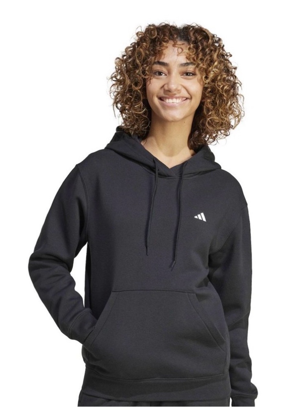 adidas Women's Black pullover Hoodie sweatshirt with Logo new